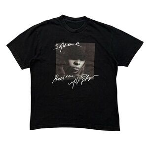 Mary J.Blige Black Graphic cotton T-Shirt
